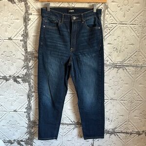 Express high waisted mom Blue Jeans